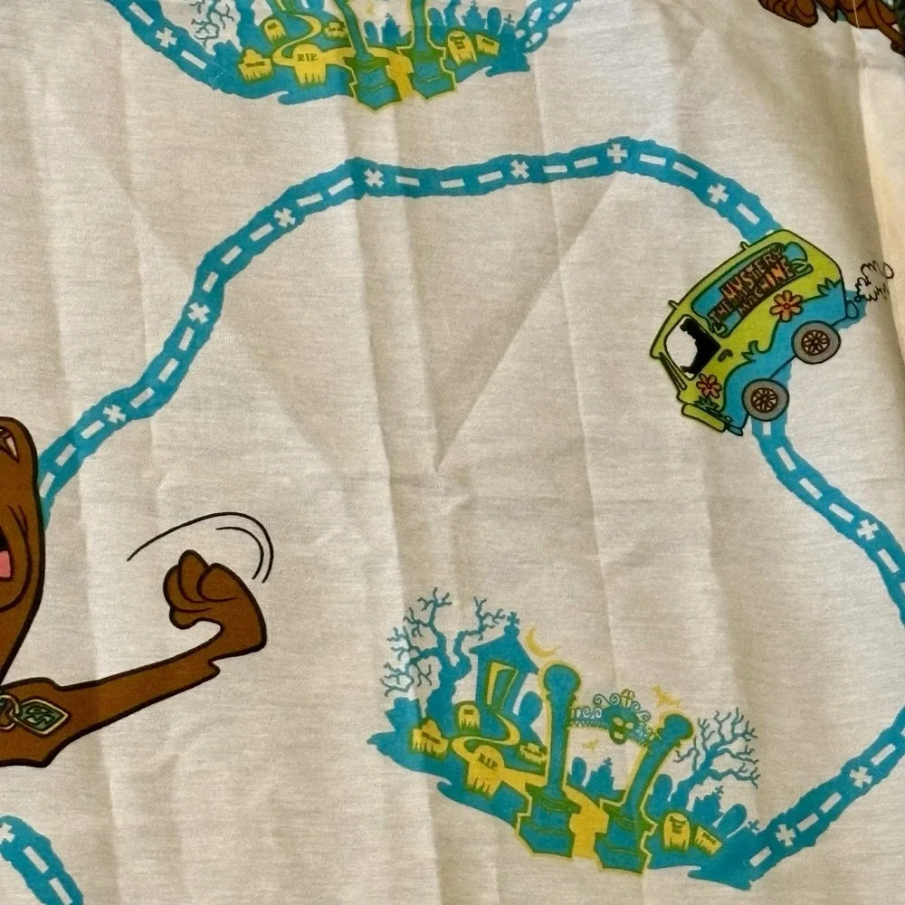 Scooby Doo Curtain Panel 1998 Hannah Barbera Material Van